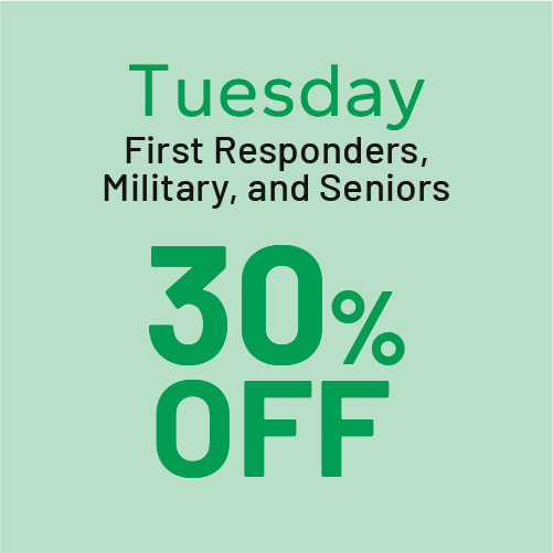TUESDAY: Heroes Day – 30% Off